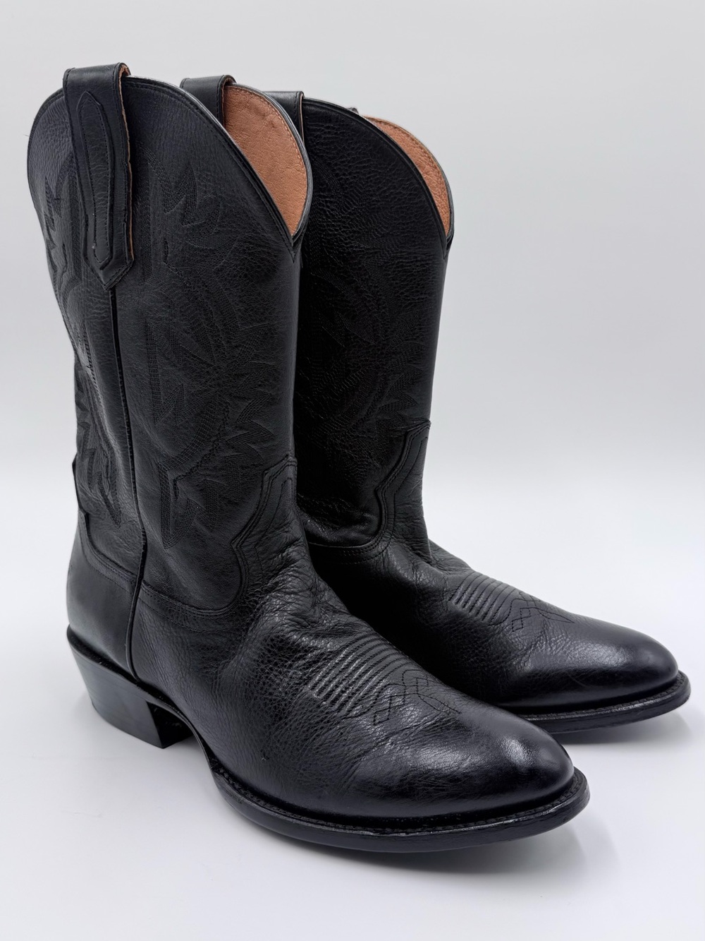 Classic Black Men's Western Cowboy Boots